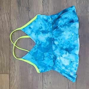 Land's End Girls Ruffle Tankini Swimsuit Top